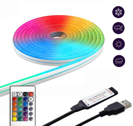 Flexible Silicon Neon Light RGB