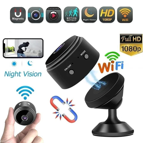 A9 1080p Hd 2MP SPEED-X Magnetic Wifi Mini Camera WITH V380 APP