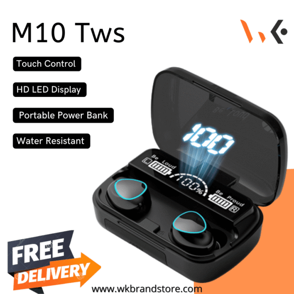 M10 Pro Tws Earphones Wireless Earphone With Touch Sensors